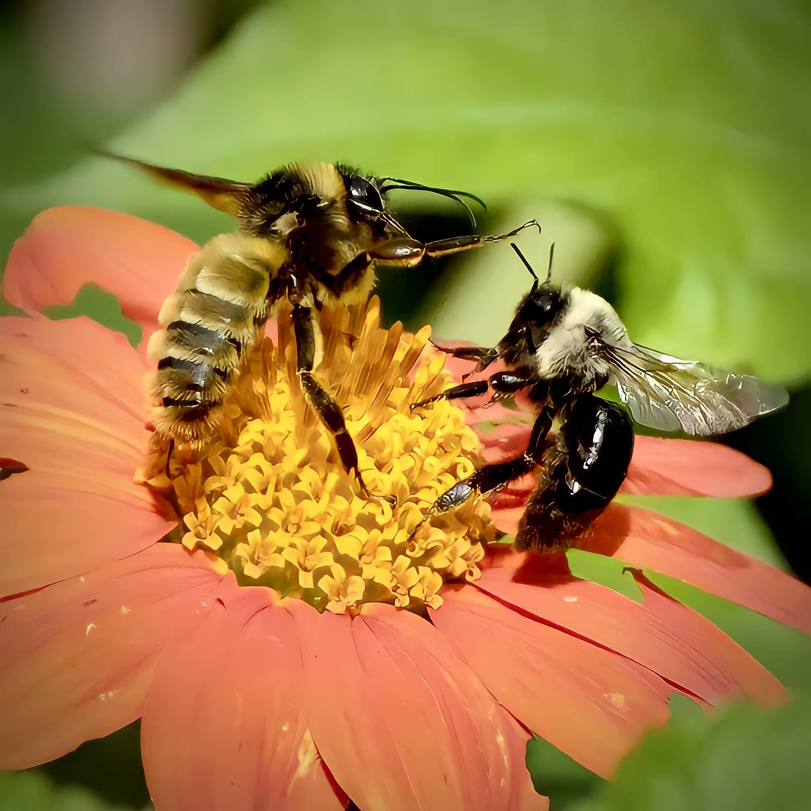 American bumble bee (Left) and Common eastern bumble bee (right)