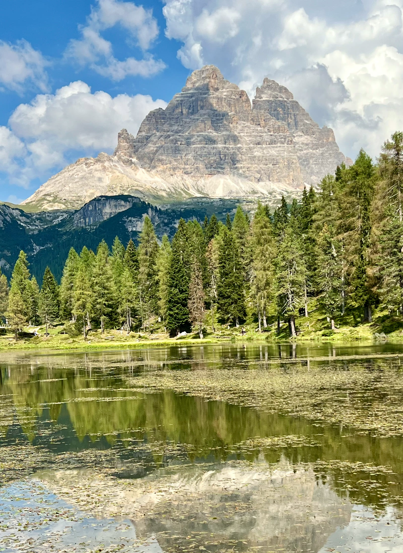 返回途经安托尔诺湖(Lago Antorno)停留一会儿。