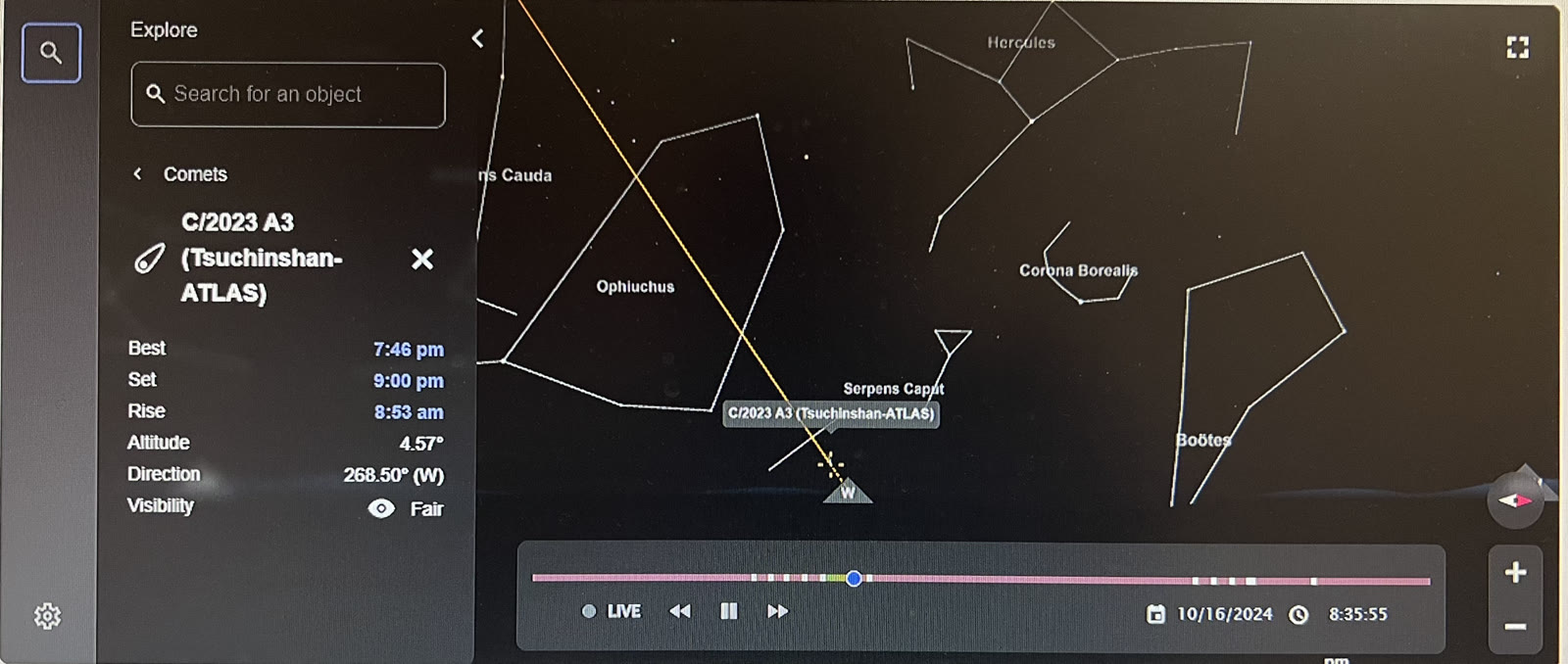 紫金山-阿特拉斯彗星