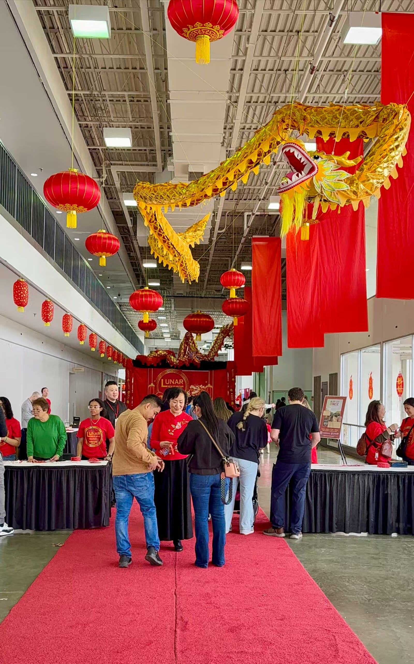 新年庙会的志愿者们小记