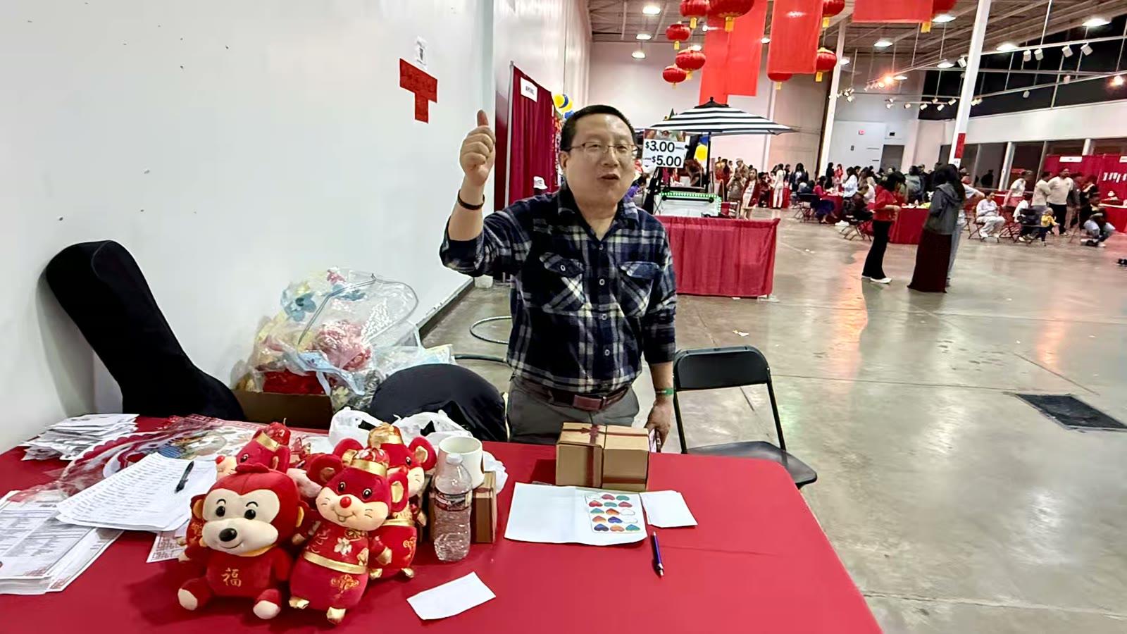 新年庙会的志愿者们小记