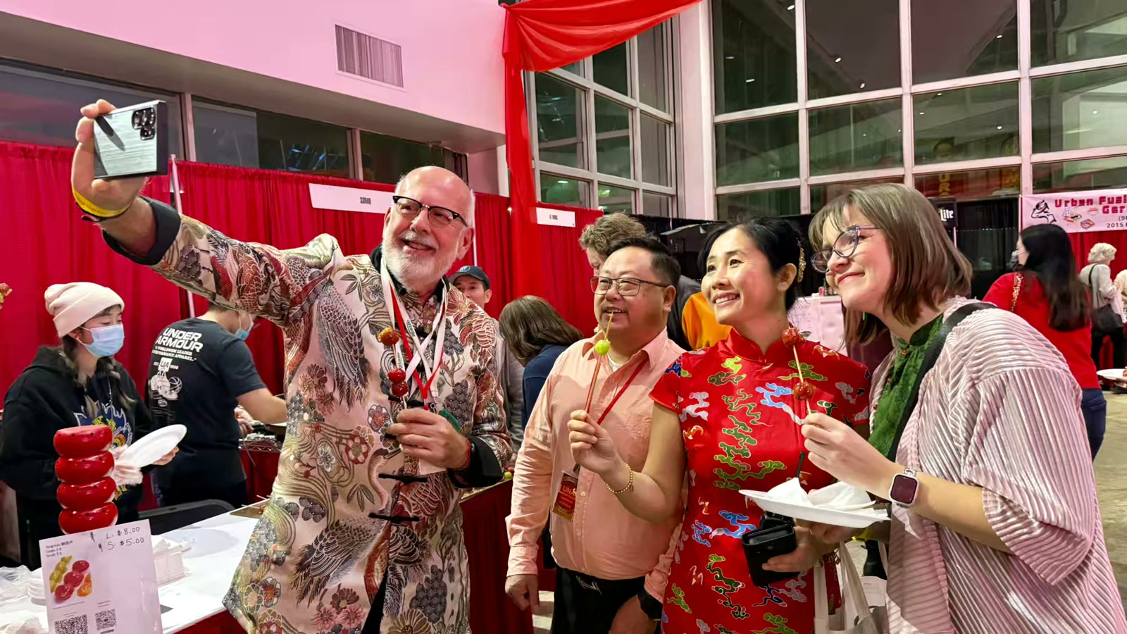 新年庙会的志愿者们小记
