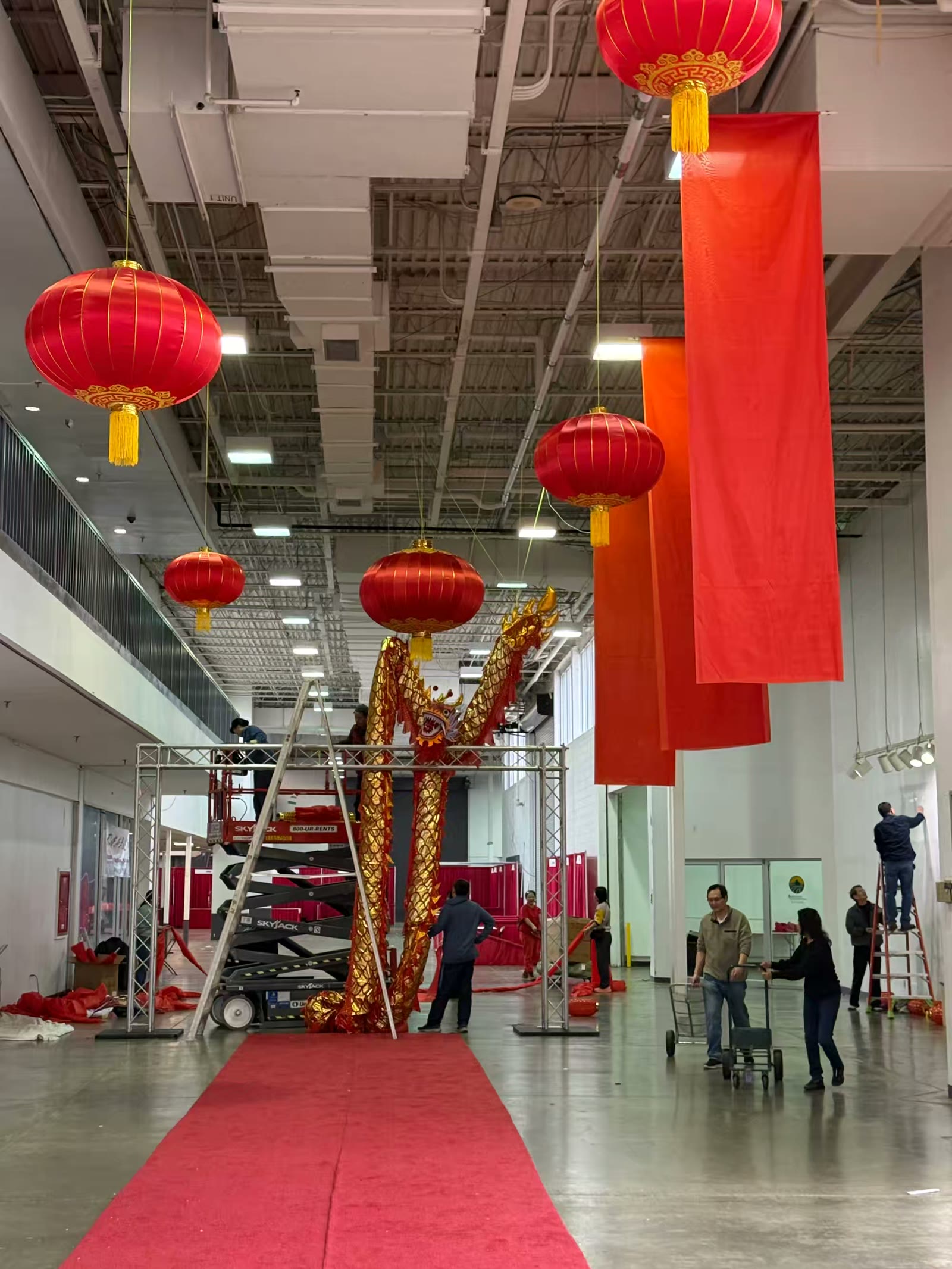新年庙会的志愿者们小记