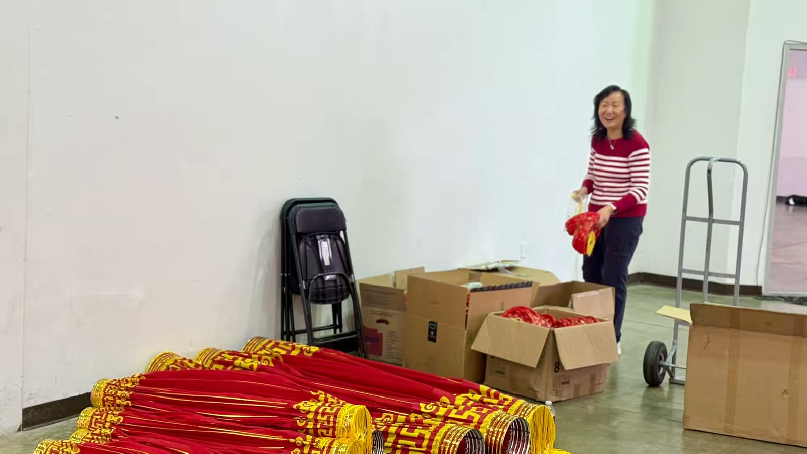 新年庙会的志愿者们小记