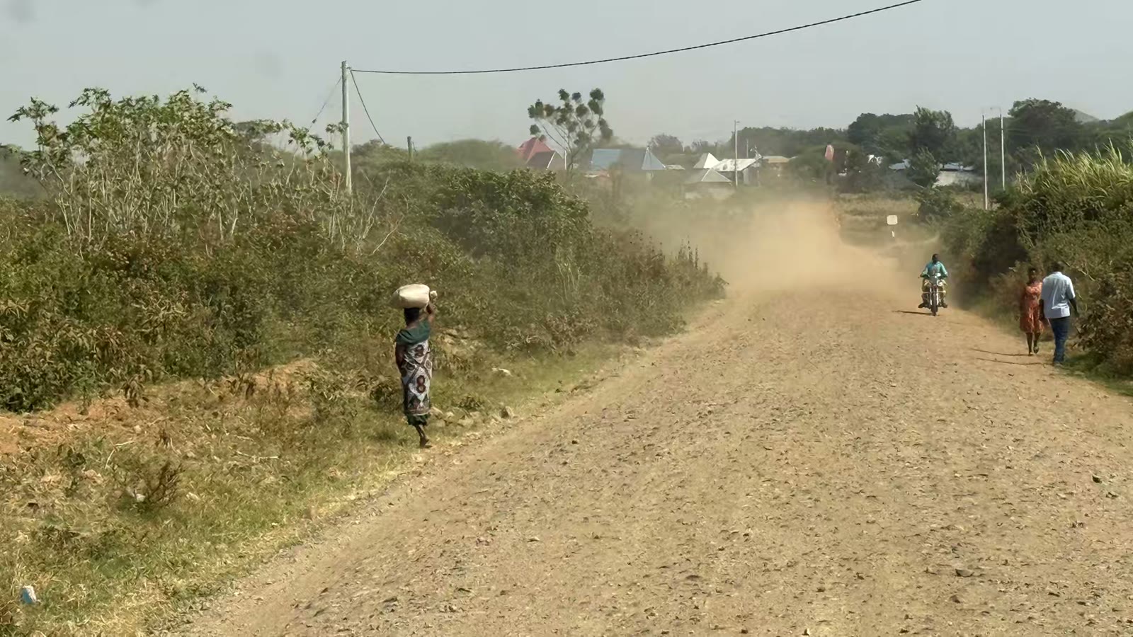 东非两国沿途行人