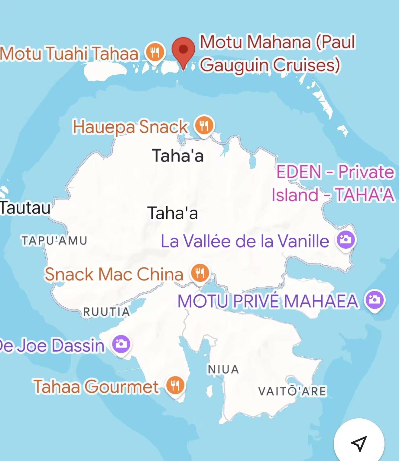 第四天：玛哈纳岛（Motu Mahana）
